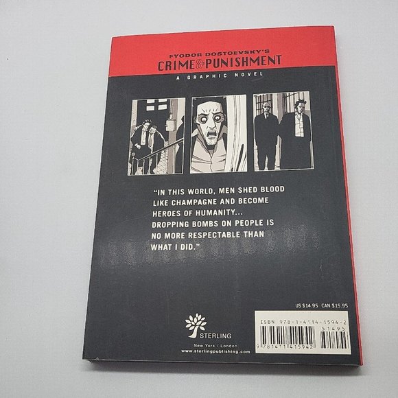 Crime and Punishment Comic Graphic Novel Paperback - Picture 4 of 4